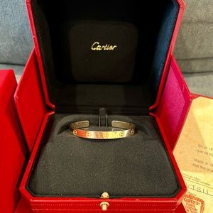 Authentic Cartier LOVE cuff bracelet 18k yellow gold preloved